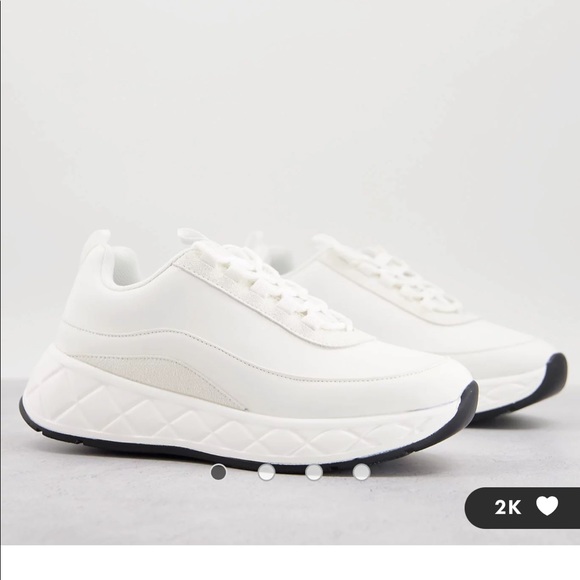 Brand new, never worn white sneakers from ASOS. - Picture 5 of 7